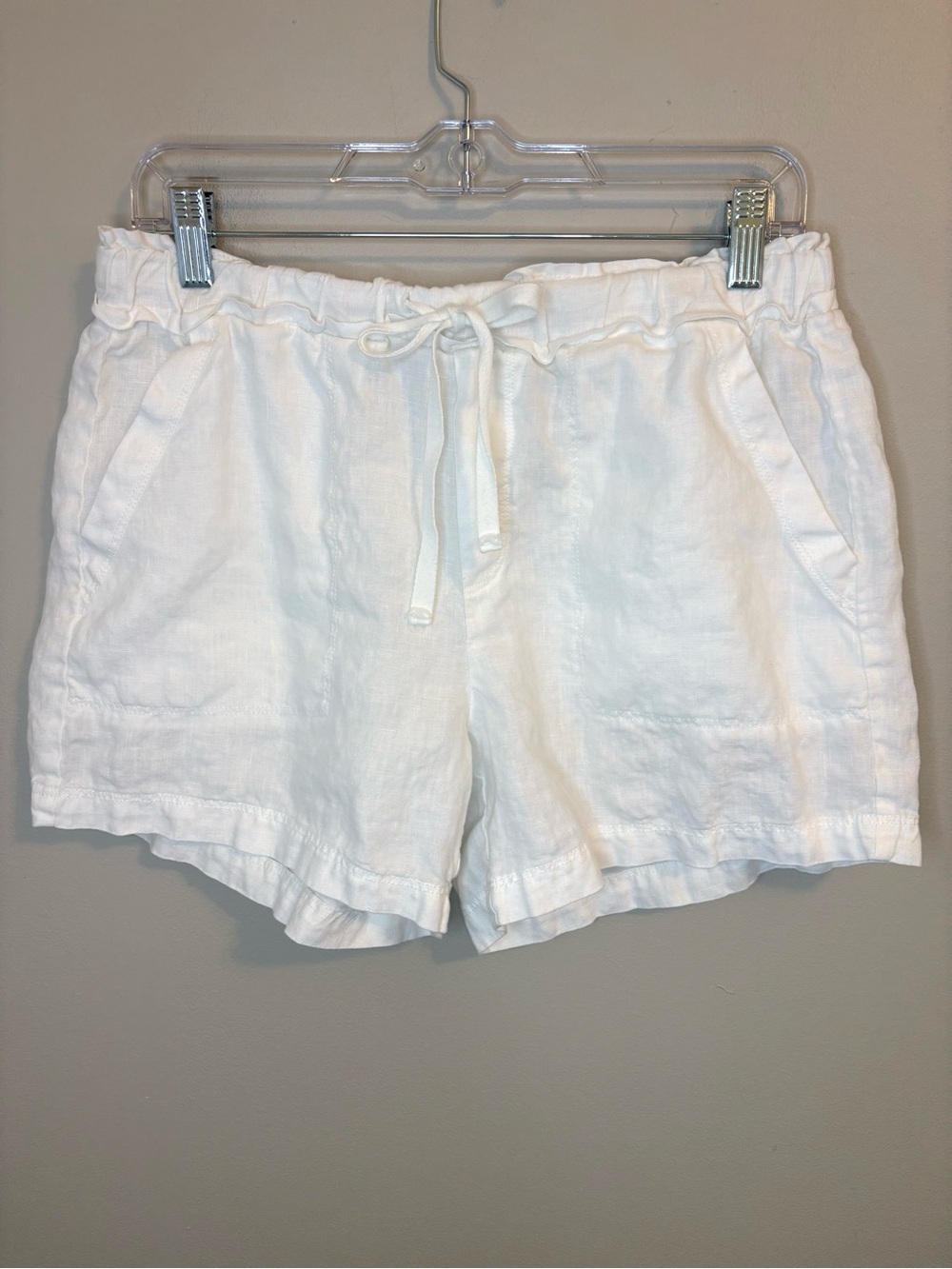 Splendid White Linen Blend Pull On Shorts Women’s Small Beach Summer